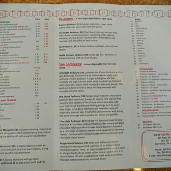 M&M Nail Bar Spa - Prices - Nail Salons Near Me - Morrisville, Pennsylvania