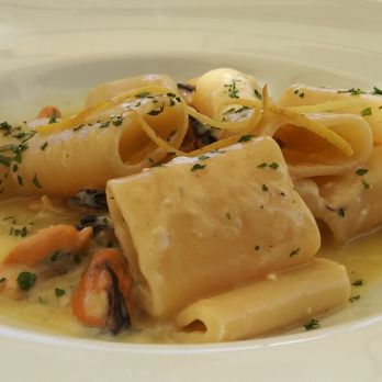 Gardenia - Rich in flavors!!! Pacchero cozze, pecorino e limone. €16 for a seafood dish - not bad! Fulfilling - Hotels Near Me - Ischia, NA