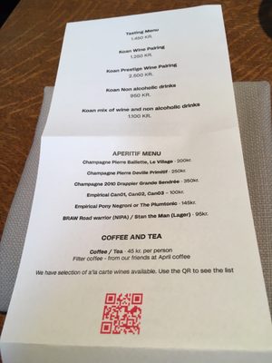 Menu photo 1 Restaurant Koan København, 