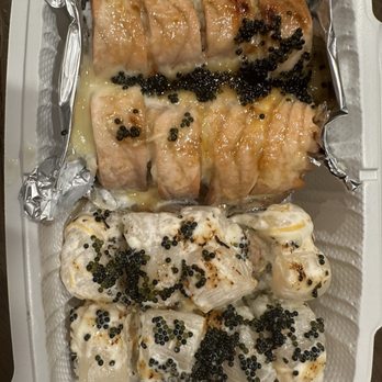 Umi - Lion King (left) & Creamy Scallop Roll (right) - Sushi Bars Near Me - San Leandro, California Umi - Lion King (left) & Creamy Scallop Roll (right) - Sushi Bars Near Me - San Leandro, California