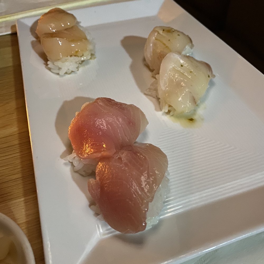 SUGARFISH | Pasadena - Scallop, yellowtail, sweet shrimp sashimi - Japanese Near Me - Pasadena, California SUGARFISH | Pasadena - Scallop, yellowtail, sweet shrimp sashimi - Japanese Near Me - Pasadena, California