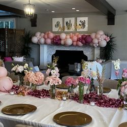 Jordi & CO Event Planning - BTS as we set up a Sweet 16 for lucky twin girls! Even unfinished it's so inviting!