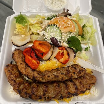 Pom & Olive - Beef Koobideh - Mediterranean Near Me - Costa Mesa, California Pom & Olive - Beef Koobideh - Mediterranean Near Me - Costa Mesa, California