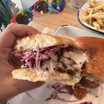 Highly Likely - It doesn't get better than this with the Fish (Don't Have) Fingers Sandwich - Coffee & Tea Near Me - Los Angeles, California
