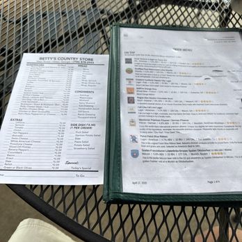 Betty's Country Store - Sammich menu & On Tap Beer menu - Grocery Near Me - Helen, Georgia Betty's Country Store - Sammich menu & On Tap Beer menu - Grocery Near Me - Helen, Georgia