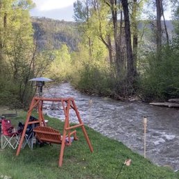 Our creek side campsite. Our creek side campsite.