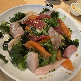 Ootoro Bar - Sashimi salad from combo - Japanese Near Me - Tustin, California Ootoro Bar - Sashimi salad from combo - Japanese Near Me - Tustin, California