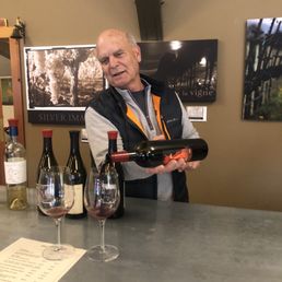 Eric pouring at Eric Ross