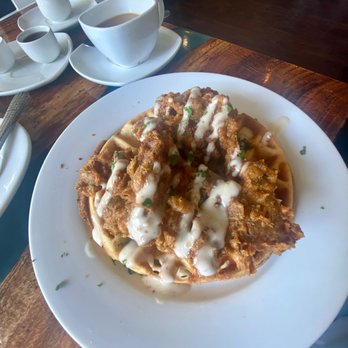 Sanctuary Bistro - Fried Mushrooms and Vegan Waffle - Vegan Near Me - Charlotte, North Carolina Sanctuary Bistro - Fried Mushrooms and Vegan Waffle - Vegan Near Me - Charlotte, North Carolina
