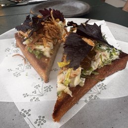 The Dungeness crab toast