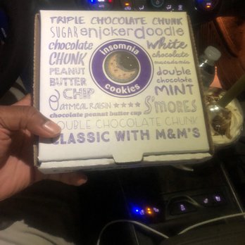 Insomnia Cookies - My box of delicious cookies - Desserts Near Me - Memphis, Tennessee