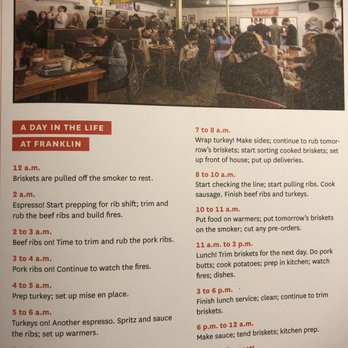 Franklin Barbecue - This proves how much work is involved with preparation and consistency! - Barbeque Near Me - Austin, Texas Franklin Barbecue - This proves how much work is involved with preparation and consistency! - Barbeque Near Me - Austin, Texas