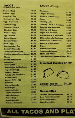 Menu photo 3 Tony's Tacos To Go San Antonio, TX Menu photo 3 Tony's Tacos To Go San Antonio, TX