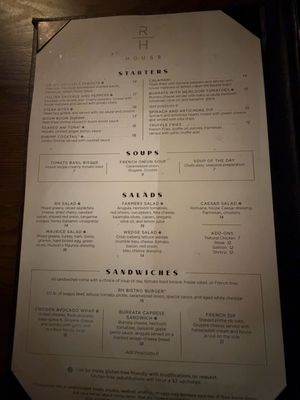Menu photo 6 RH House Rochester Hills, MI
