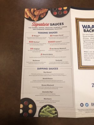 Menu photo 1 Zaxbys Jacksonville, FL