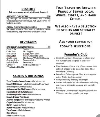 Menu photo 8 Time travelers brewing Estacada, OR Menu photo 8 Time travelers brewing Estacada, OR