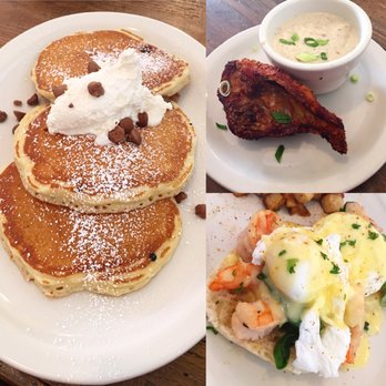 Silver Queen Cafe - Chocolate chip pancakes and one piece of chicken. Shrimp Benedict good poached egg overcooked didn't run. - Breakfast & Brunch Near Me - Baltimore, Maryland Silver Queen Cafe - Chocolate chip pancakes and one piece of chicken. Shrimp Benedict good poached egg overcooked didn't run. - Breakfast & Brunch Near Me - Baltimore, Maryland