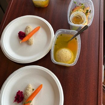 Beatrix - Streeterville - Gefilte fish with credit and flavorful matzah ball soup were both delicious. - New American Near Me - Chicago, Illinois
