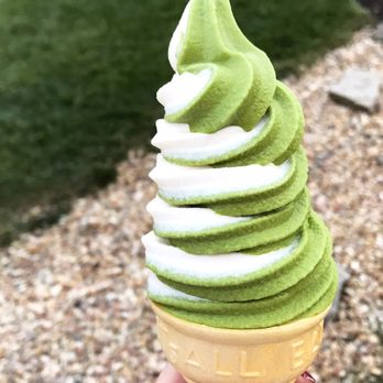 Belle's Bread - Green tea and vanilla twist cone - Bakeries Near Me - Columbus, Ohio