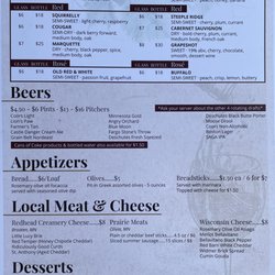 Grandview Valley Winery - Menú (updated spring of 2022)