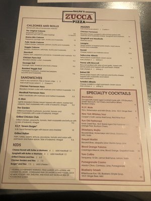 Menu photo 1 Ralph’s Zucca Pizza Kennesaw, GA