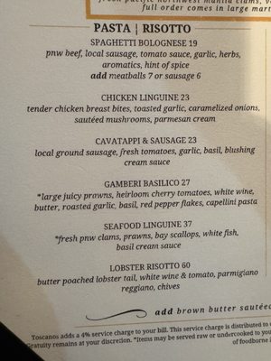 Menu photo 1 Toscanos Puyallup, WA Menu photo 1 Toscanos Puyallup, WA