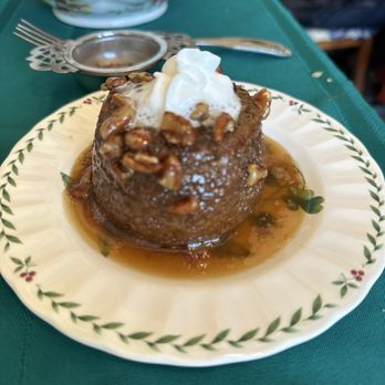 Lovey's Tea Shoppe - Sticky pudding as our dessert for our Christmas Tea - British Near Me - Pacifica, California
