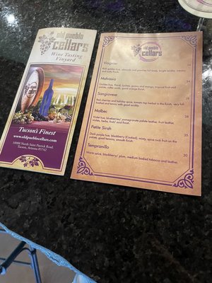 Menu photo 8 Old Pueblo Cellars Tucson, AZ Menu photo 8 Old Pueblo Cellars Tucson, AZ