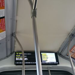 VIA South Texas Medical Transit Station - Via 100/101 have screens that I've never seen functioning. Today was different!