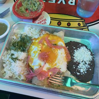 De Nada Cantina - Sunday special of chicken enchiladas - Mexican Near Me - Austin, Texas De Nada Cantina - Sunday special of chicken enchiladas - Mexican Near Me - Austin, Texas