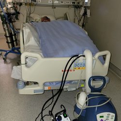 Resting comfortably because of the care from CCU - Nurse Andrew