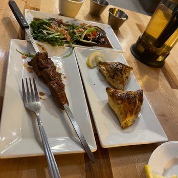 Uyghur Eats - Insainely tasty!  Eggplant salad is great, same as kebab and samsa ! - Noodles Near Me - Washington, DC, District of Columbia