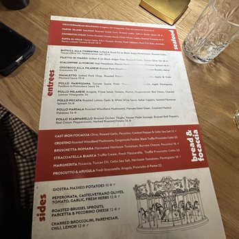 Giostra By Fabio Viviani - Menu - Italian Near Me - South Barrington, Illinois