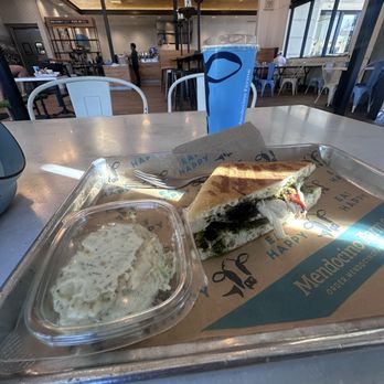 Mendocino Farms - 1/2 Chicken Pesto Caprese combo with potato salad - Sandwiches Near Me - Irvine, California Mendocino Farms - 1/2 Chicken Pesto Caprese combo with potato salad - Sandwiches Near Me - Irvine, California
