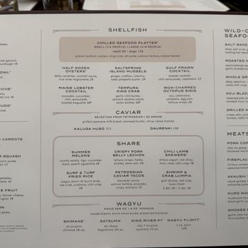 AYA - Menu - Seafood Near Me - Rohnert Park, California