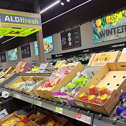 One side of the Produce section