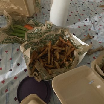 Wingstop - Dark ,oily ,cold fries Definitely not fresh ! - Chicken Wings Near Me - Moreno Valley, California Wingstop - Dark ,oily ,cold fries Definitely not fresh ! - Chicken Wings Near Me - Moreno Valley, California