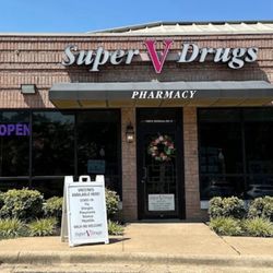 Super V Drug Store - view of front of shop