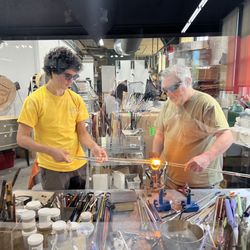Payton Glass Activity Center - Flame glass