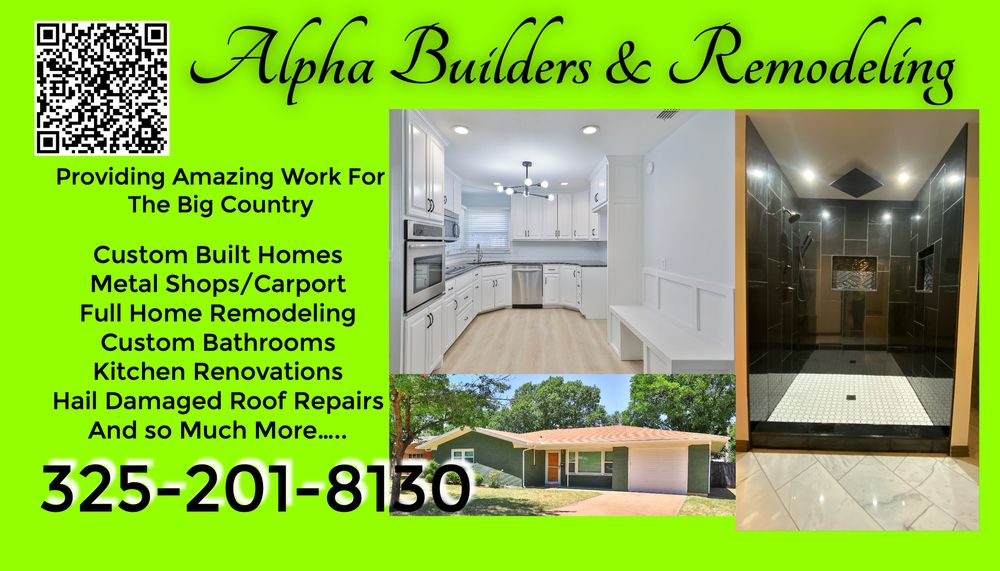 Slide of Alpha Builders & Remodeling