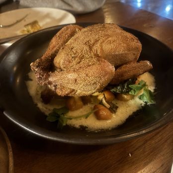 Black Band Distillery - Cornish Hen with sweet potato gnocchi. - Distilleries Near Me - Peoria, Illinois Black Band Distillery - Cornish Hen with sweet potato gnocchi. - Distilleries Near Me - Peoria, Illinois