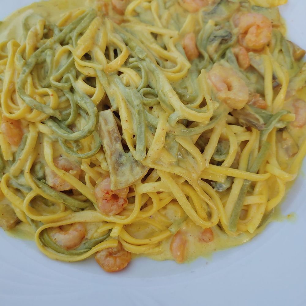Al Fiume - Curry Noodle with shrimp - Italian Near Me - Worms, RP
