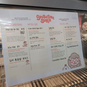Southside Super - Menu 12/2023 - Korean Near Me - Sacramento, California Southside Super - Menu 12/2023 - Korean Near Me - Sacramento, California