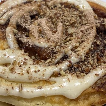 AM Cafe - Cinnamon-Roll Pancake. - Breakfast & Brunch Near Me - Lancaster, California