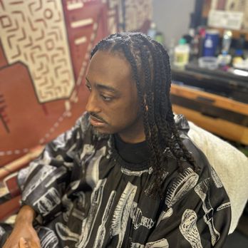 Barbershop 45 - Locs and cut done by barber Maisah. - Barbers Near Me - Emeryville, California Barbershop 45 - Locs and cut done by barber Maisah. - Barbers Near Me - Emeryville, California