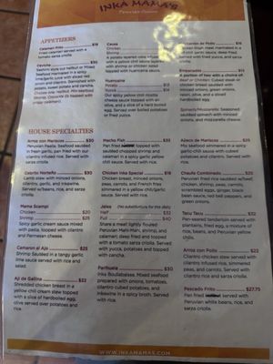 Menu photo 2 Inka Mama's Foothill Ranch, CA