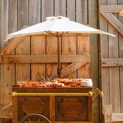 The Barn at Cedar Grove - Chacuterie appetizers by Sweets & Eats KY at The Barn at Cedar Grove. Photo by Juneberry Weddings.