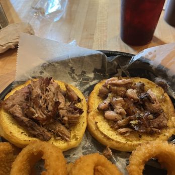 The Shack - My brisket. The fat on the right. And I still hadn't picked it all out of the meat on the left. - Southern Near Me - Evergreen, Alabama