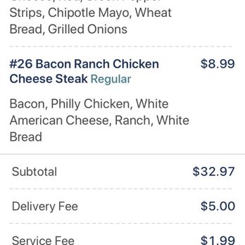 Jersey Mike's Subs - Lots of Fees and Very Overpriced - Fast Food Near Me - Deer Park, New York
