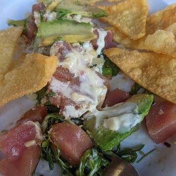 Grind At Kona Tiki Bar - New dish... Aloha Nui Loa... Tuna and fried wontons. Tuna good, needs more wasabi - New American Near Me - Ormond Beach, Florida Grind At Kona Tiki Bar - New dish... Aloha Nui Loa... Tuna and fried wontons. Tuna good, needs more wasabi - New American Near Me - Ormond Beach, Florida